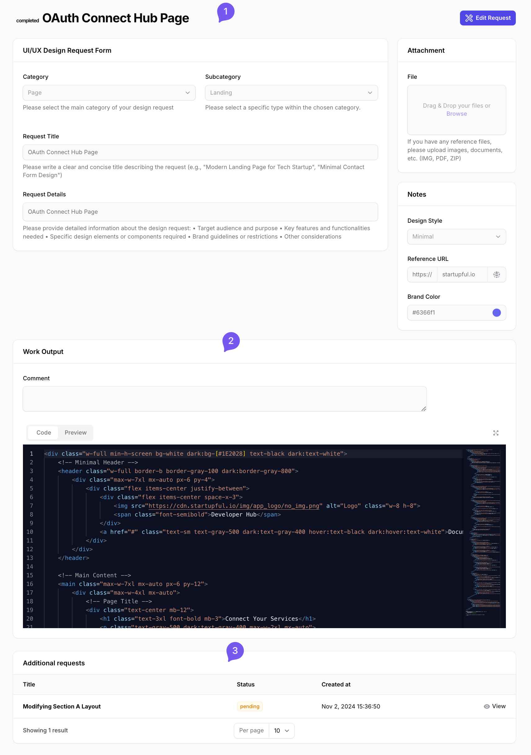 Design Feedback Example