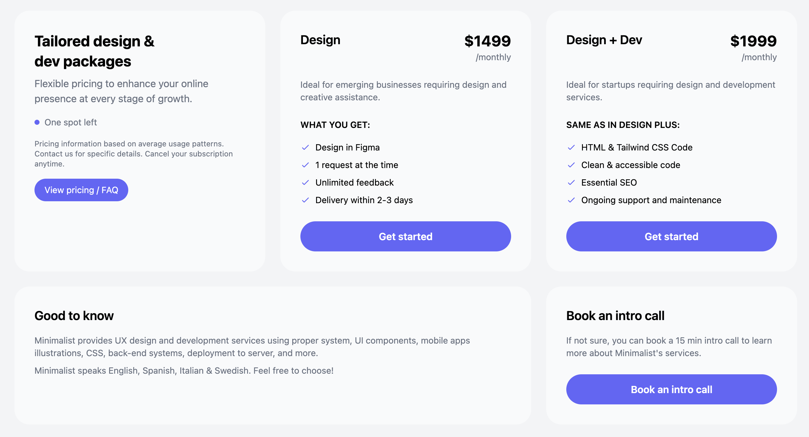 Creative and Interactive Pricing Plan Layout
