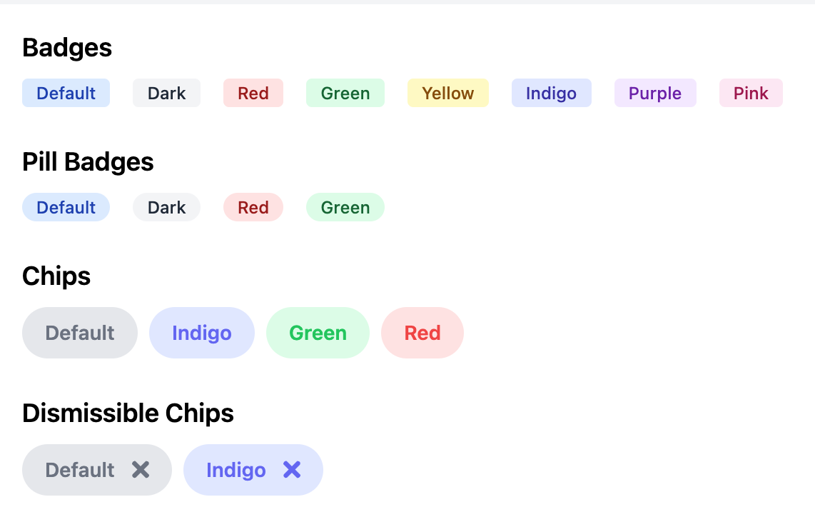 Basic badge layout code