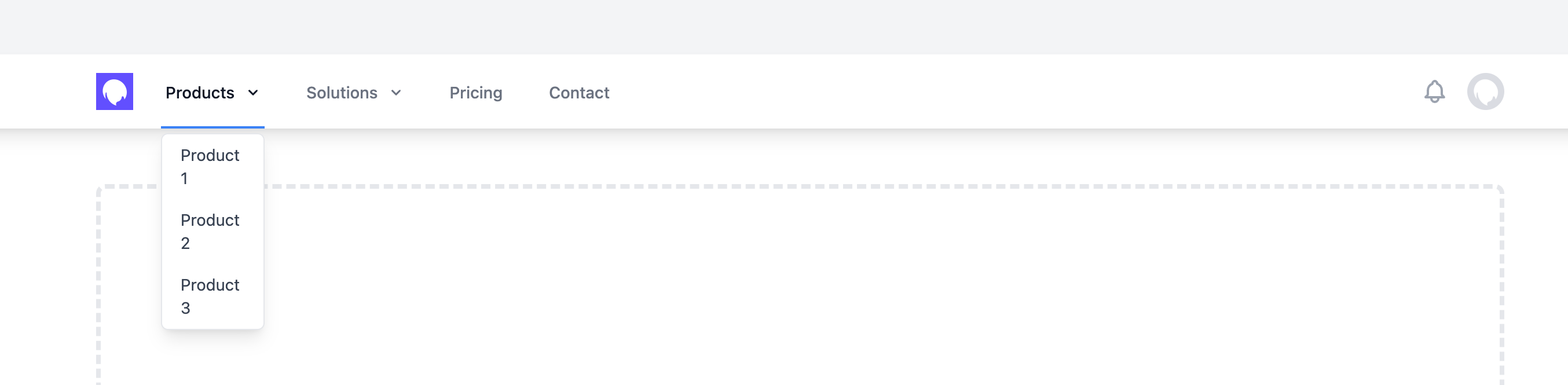 Responsive Header with Hover Menus and Dark Mode Support