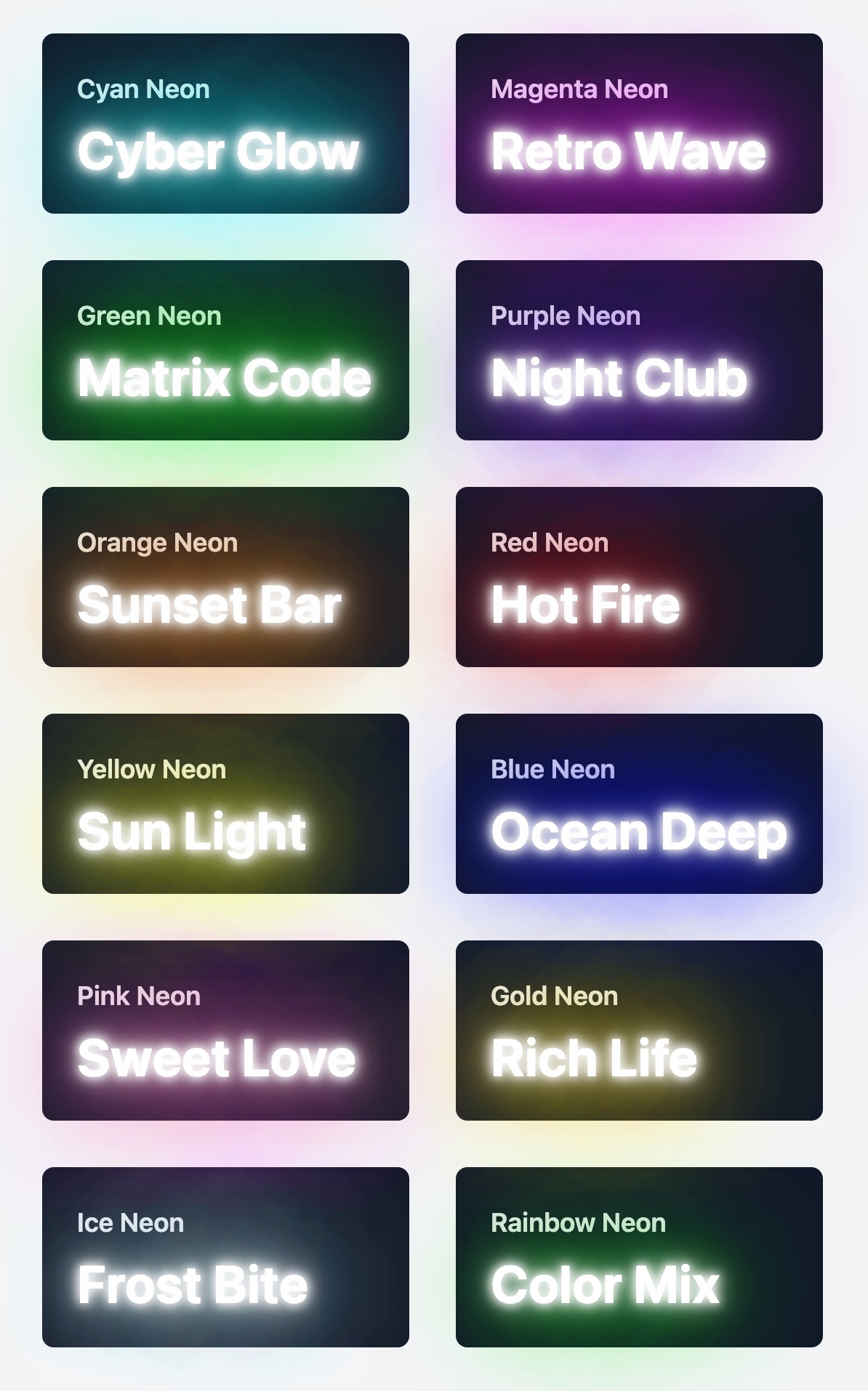 Neon Text Effect
