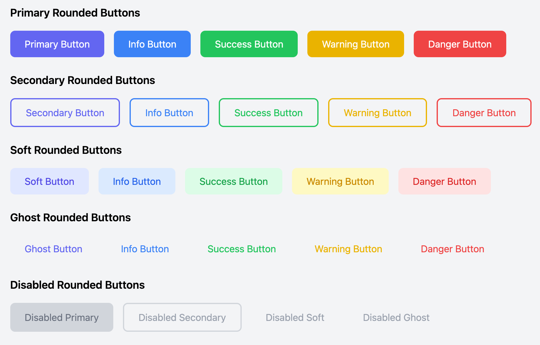 Basic Rounded Rectangle Button Element