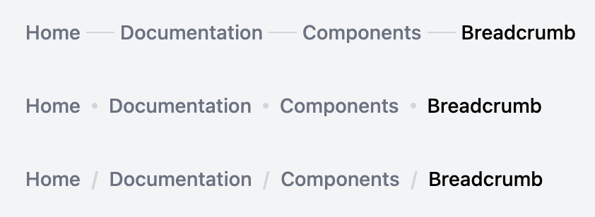 Minimalist Line Breadcrumb Template