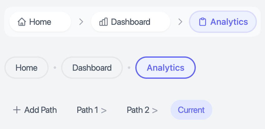 Chip-style Breadcrumb Template