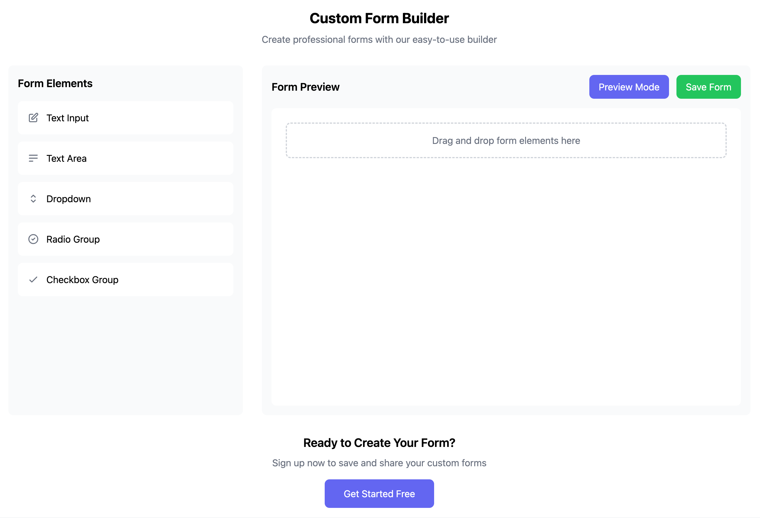 Form Builder CTA Template