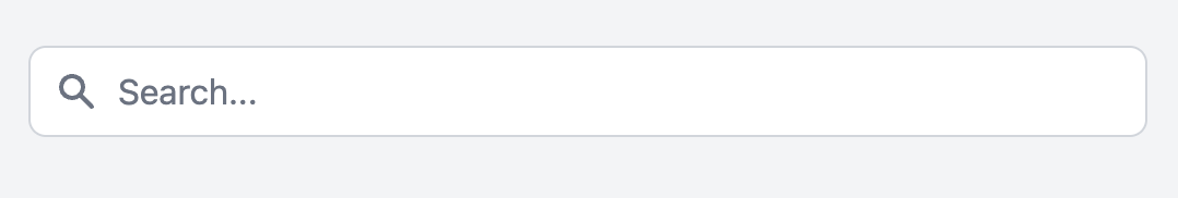 Search Input with Icon