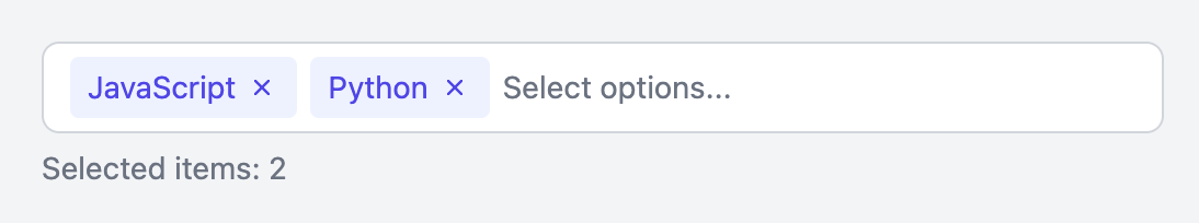 Multi Select Input with Search
