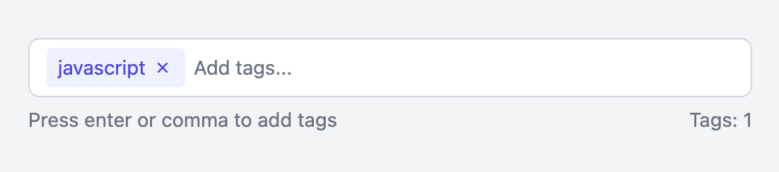 Tag Input with Autocomplete