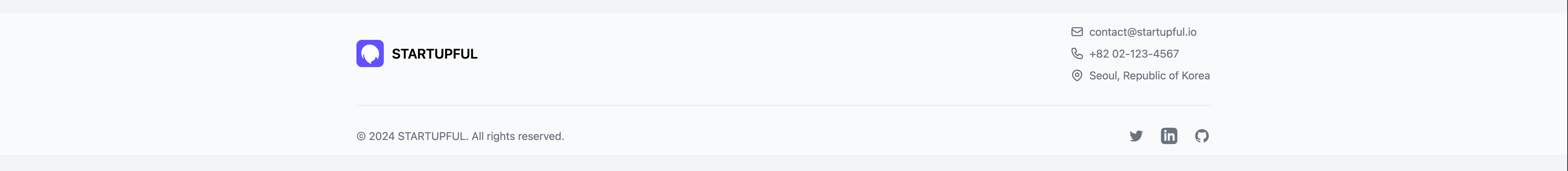 Simple Contact Footer Template