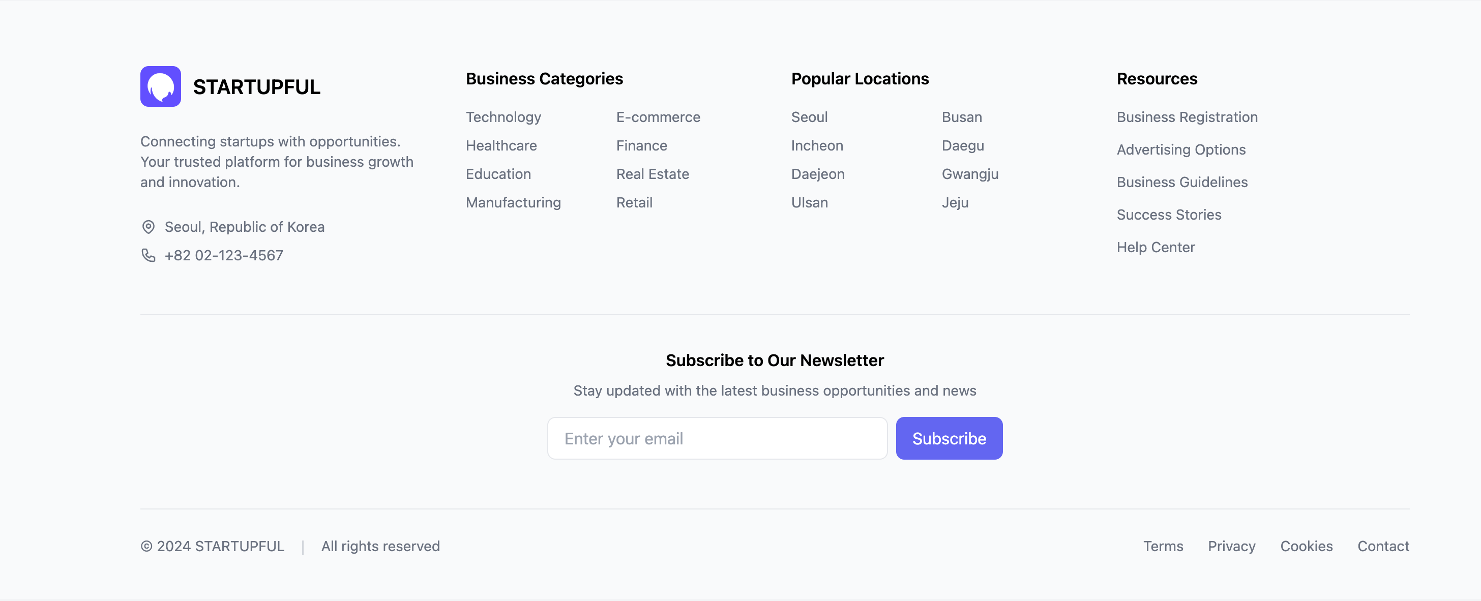 Business Directory Footer Template