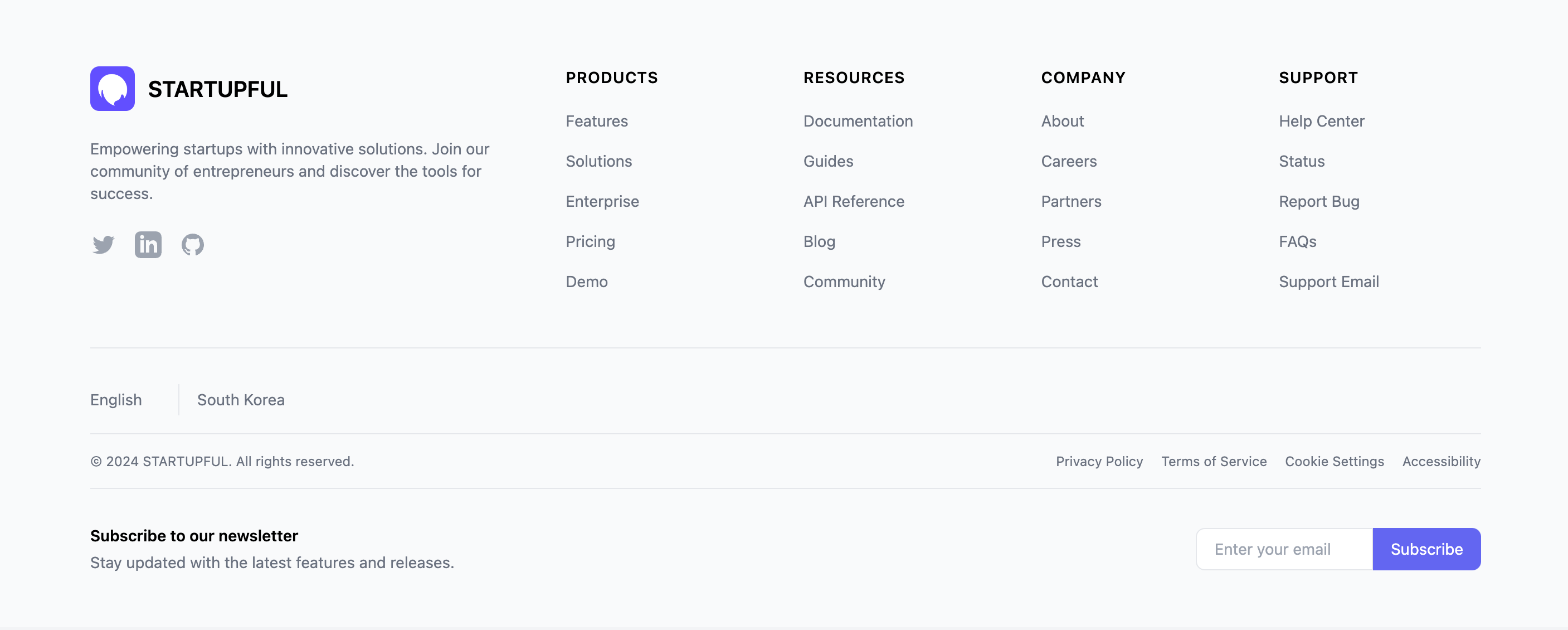Multi-Navigation Footer Template
