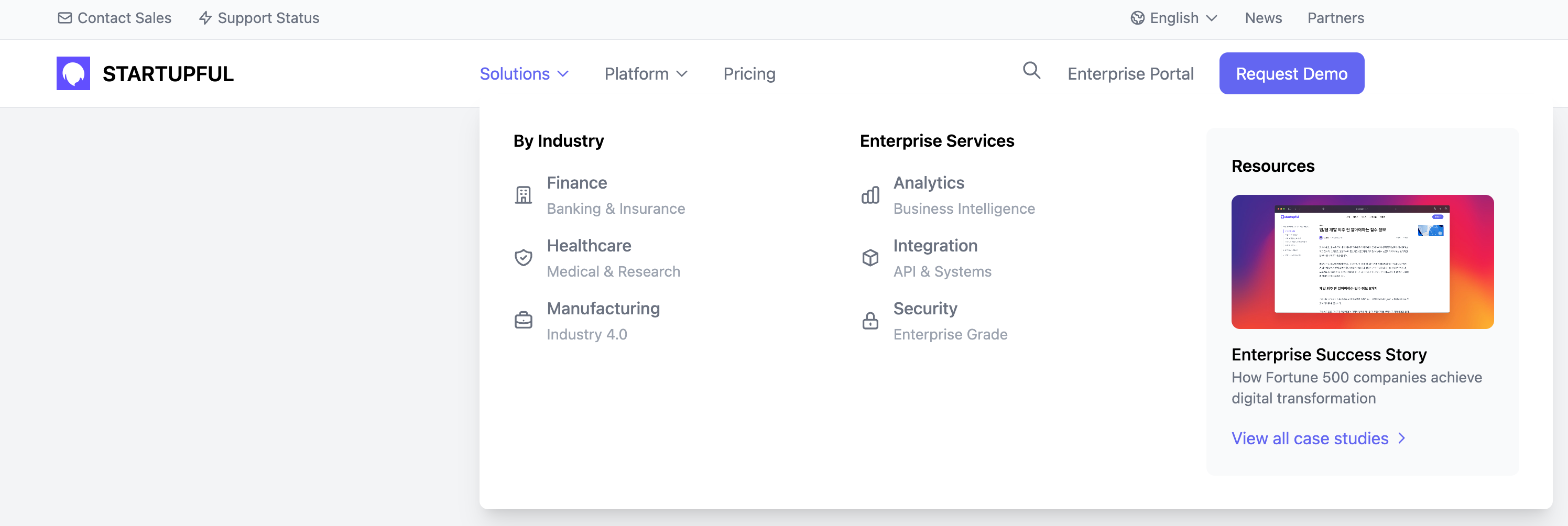 Enterprise Solution Header