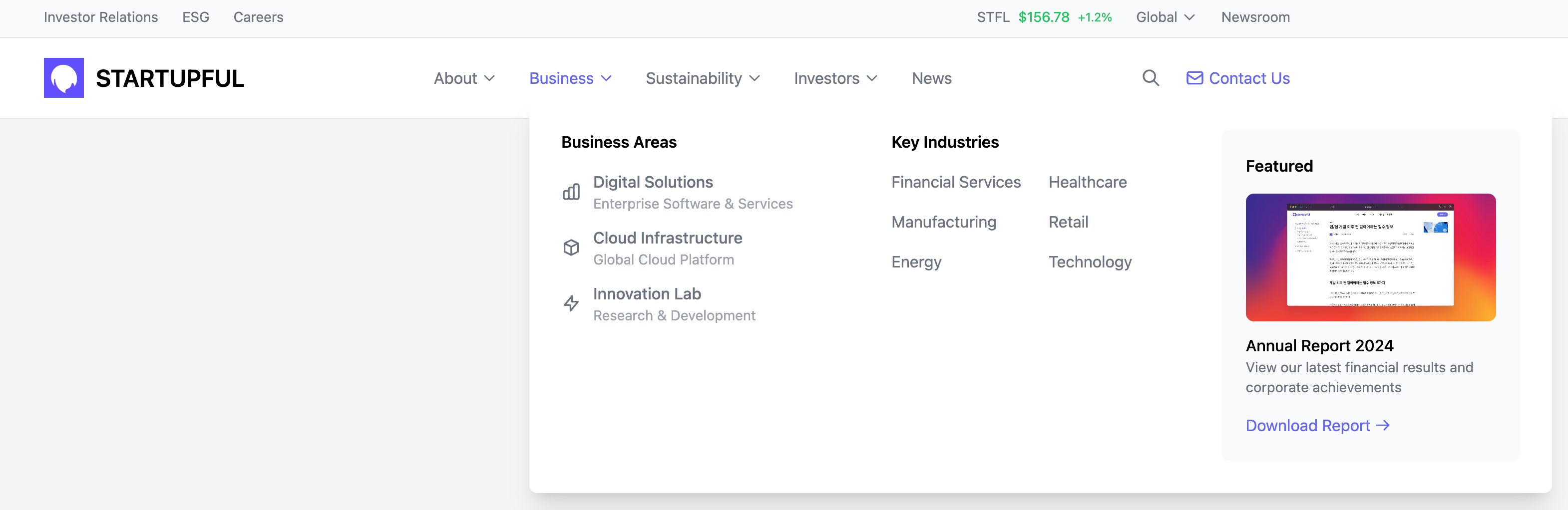 Corporate Business Header