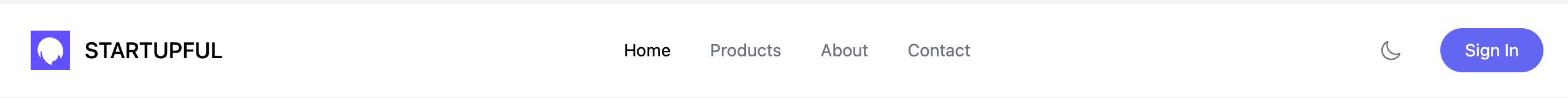 Minimal Clean Header Template