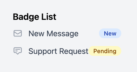 Badge List