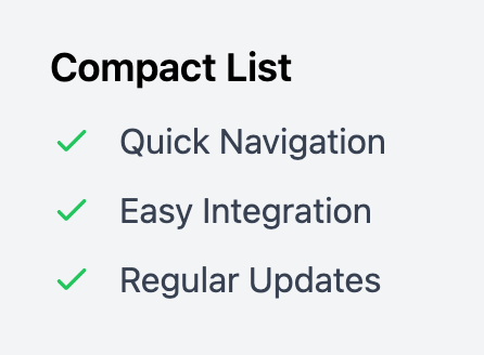Compact List