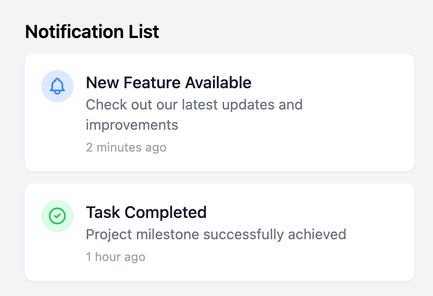 Notification List