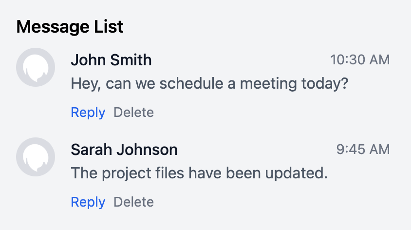 Message List
