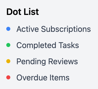 Dot List
