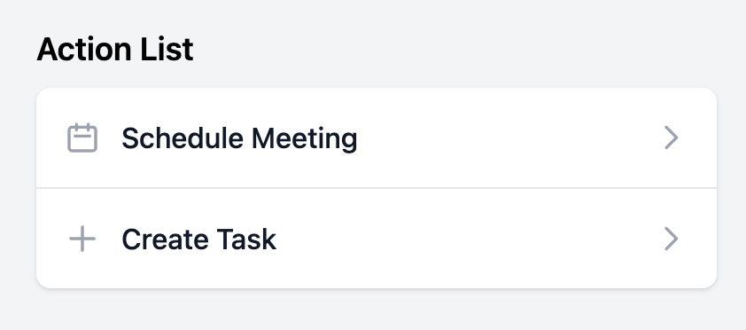 Action List
