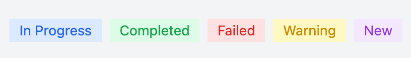 Simple Rectangle Status Badges