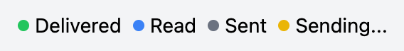 Message Status Badges
