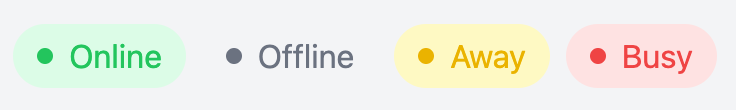 Activity Status Badges
