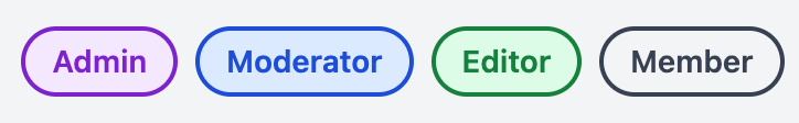 User Role Badges