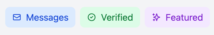Icon With Text Badges