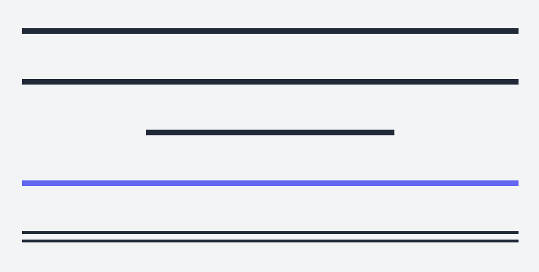 Double Line Divider