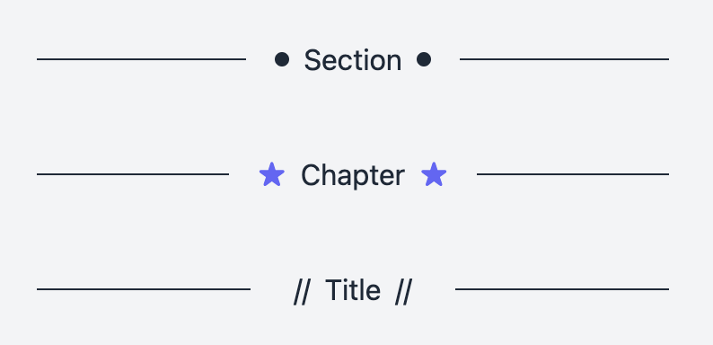 Decorative Text Divider
