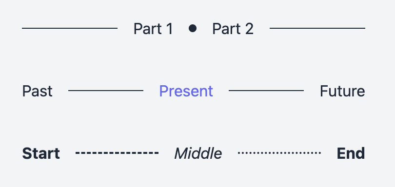 Multiple Text Divider