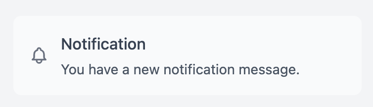 Default Notification Alert