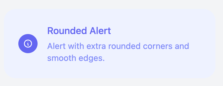 Rounded Corner Alert