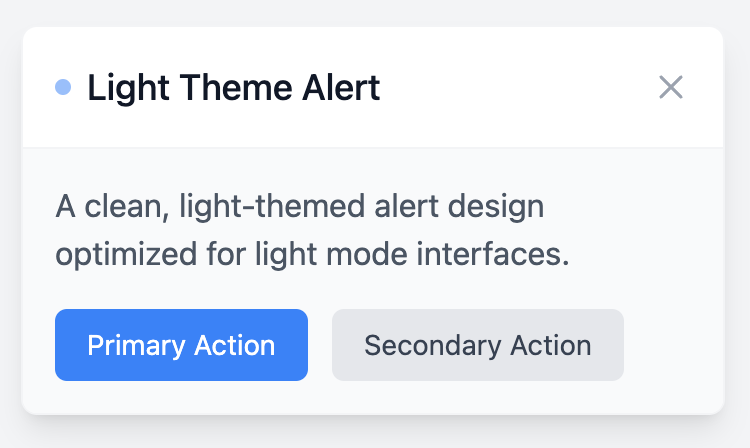 Light Mode Alert