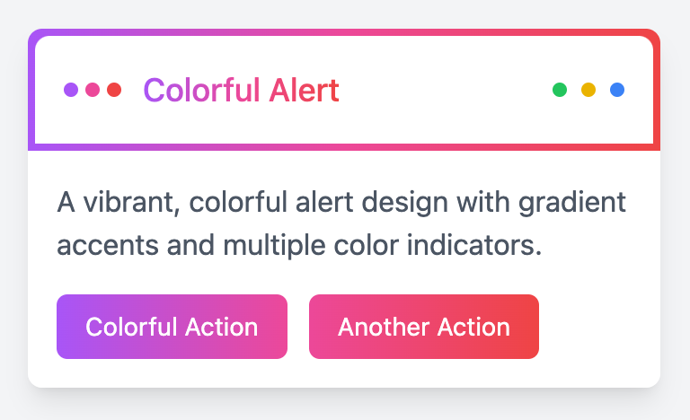 Colorful Theme Alert