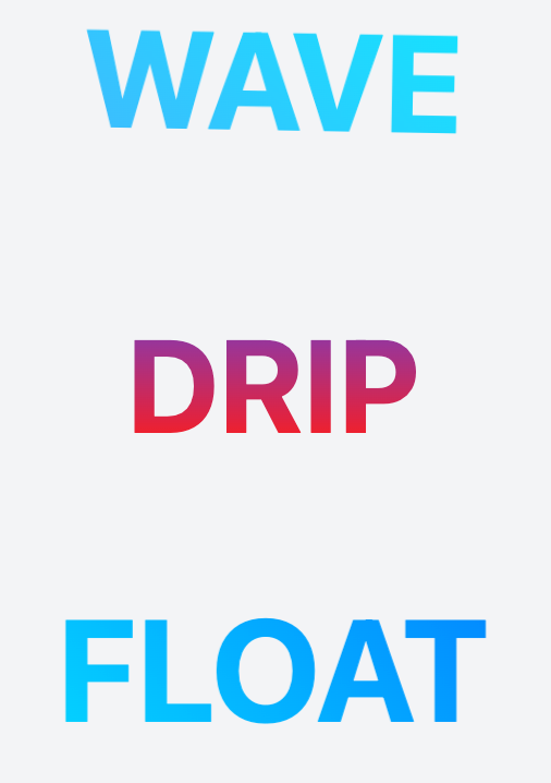 Liquid Text Effect