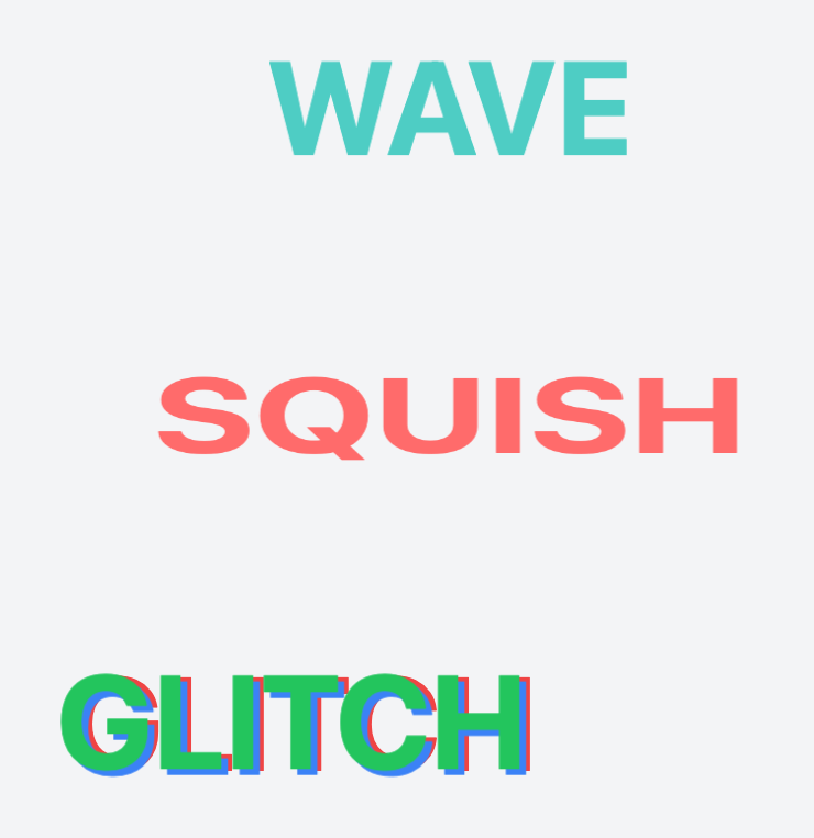 Distorted Text Effect