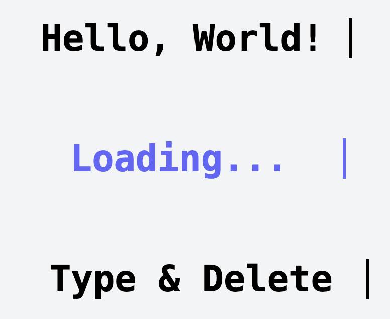 Typing Text Animation