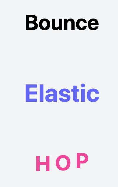 Bounce Text Effect