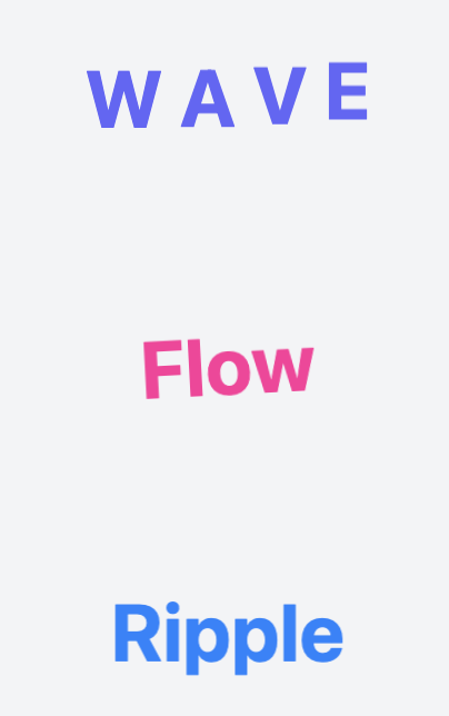 Wave Text Animation