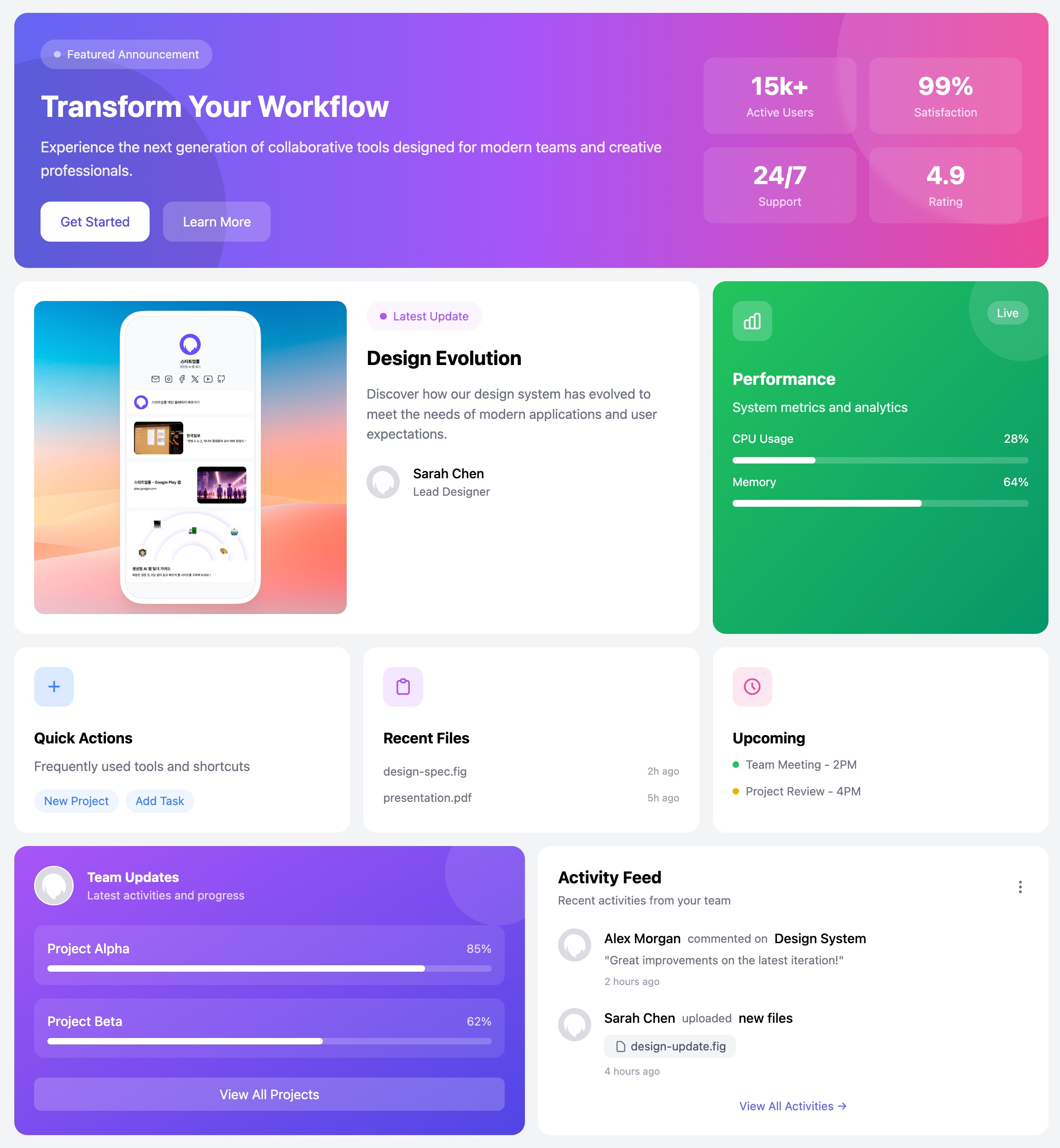 Cascade Bento 8-Grid Template