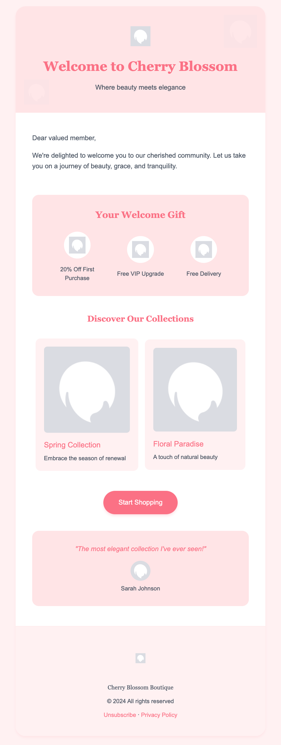Cherry Blossom Email Template
