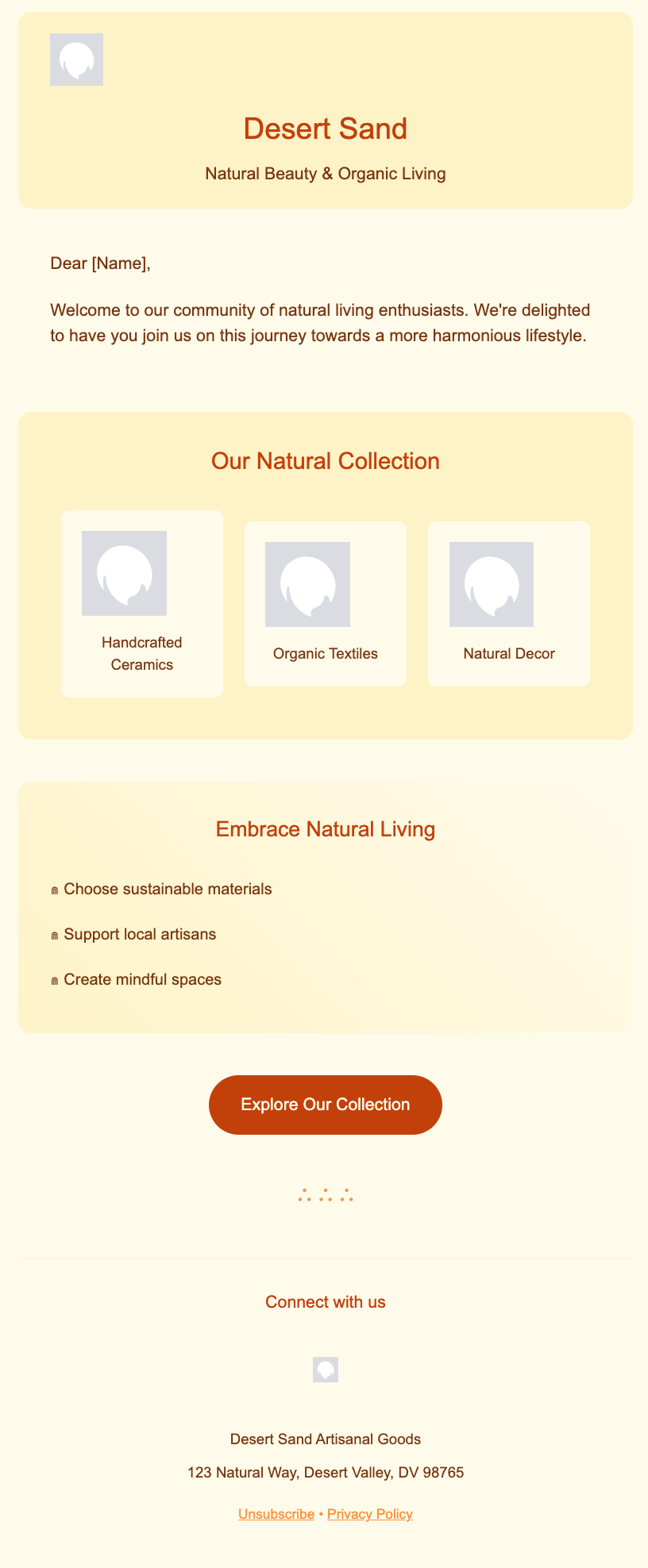 Desert Sand Email Template