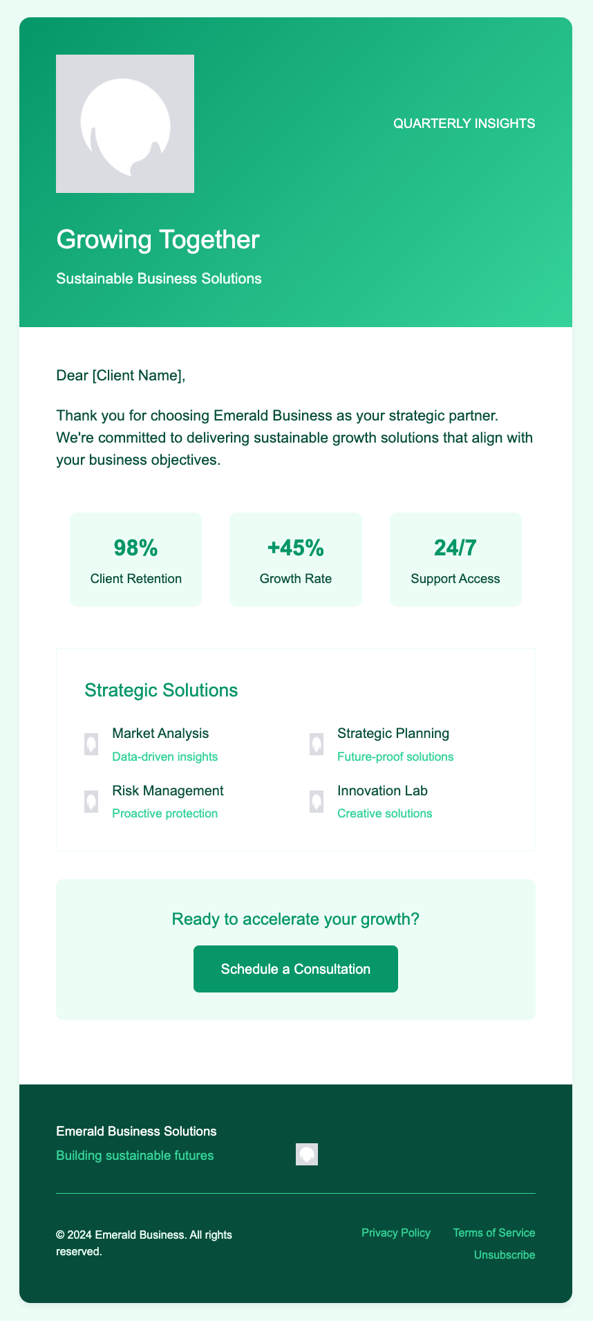 Emerald Business Email Template