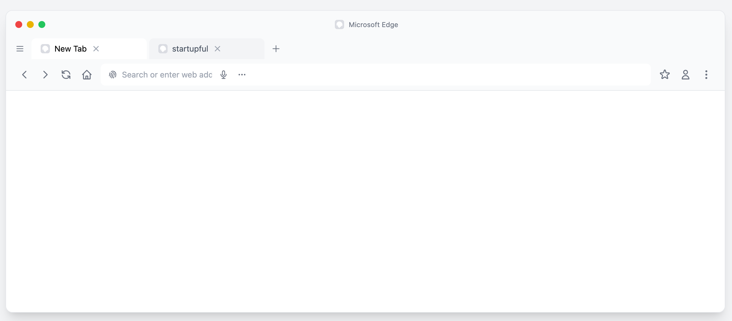 Edge Browser Template Mockup