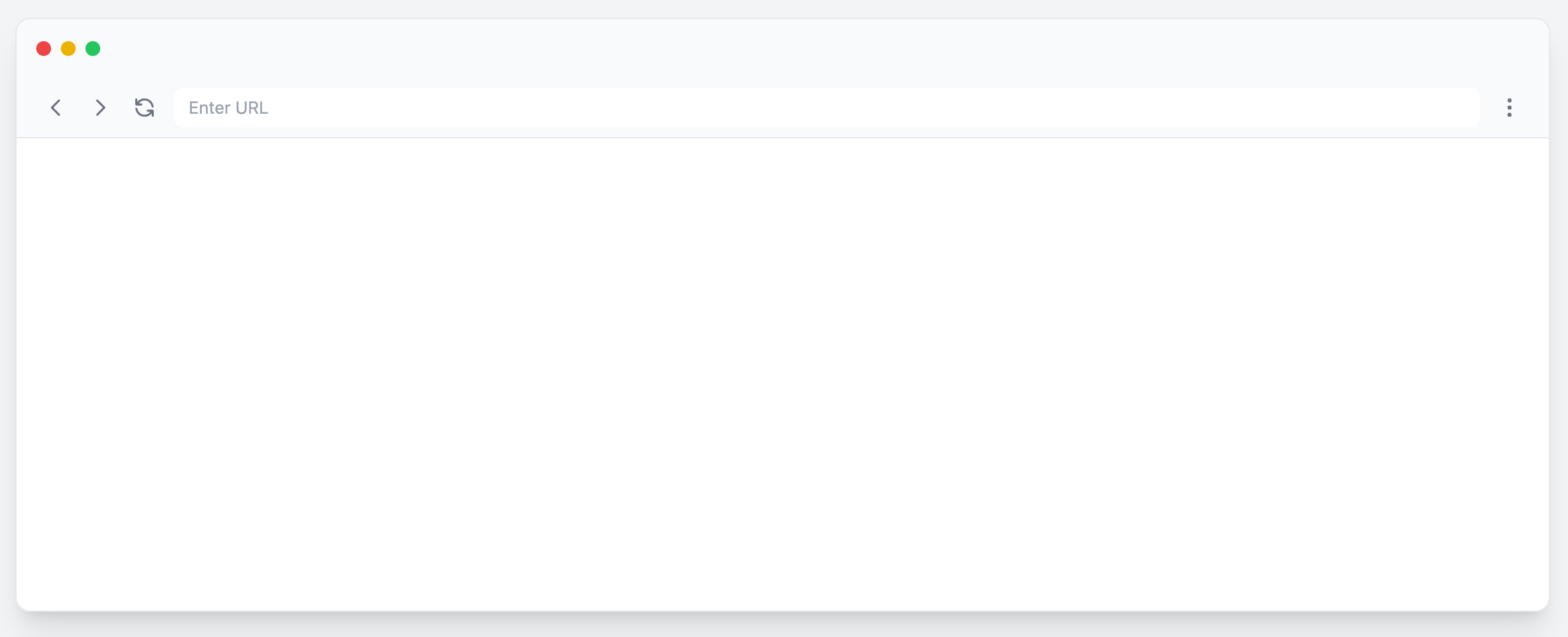 Simple Browser Shell Mockup Preview