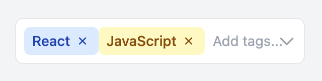 Tag Select with Remove