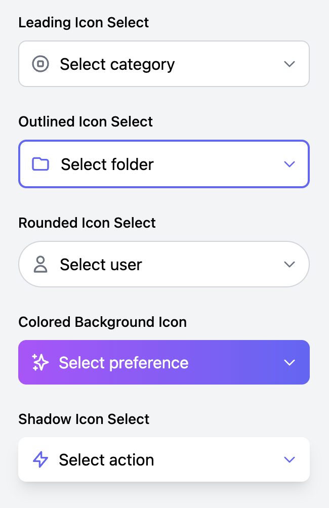 Icon Decorated Select Template