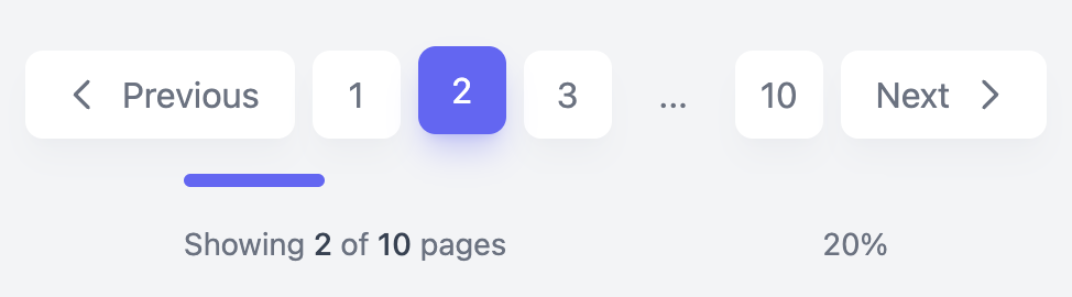 Shadow Effect Pagination